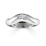 Wavy Oval Cut Friendship Ring-nunchi