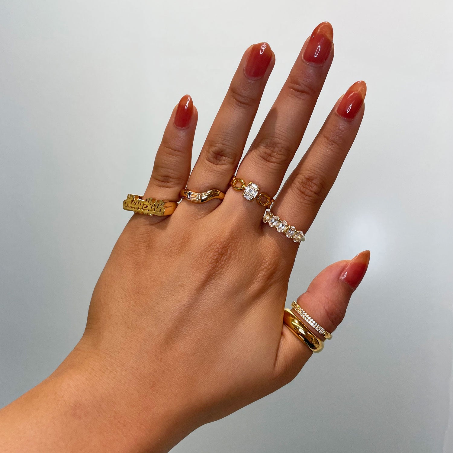 Baguette Shield Ring-nunchi