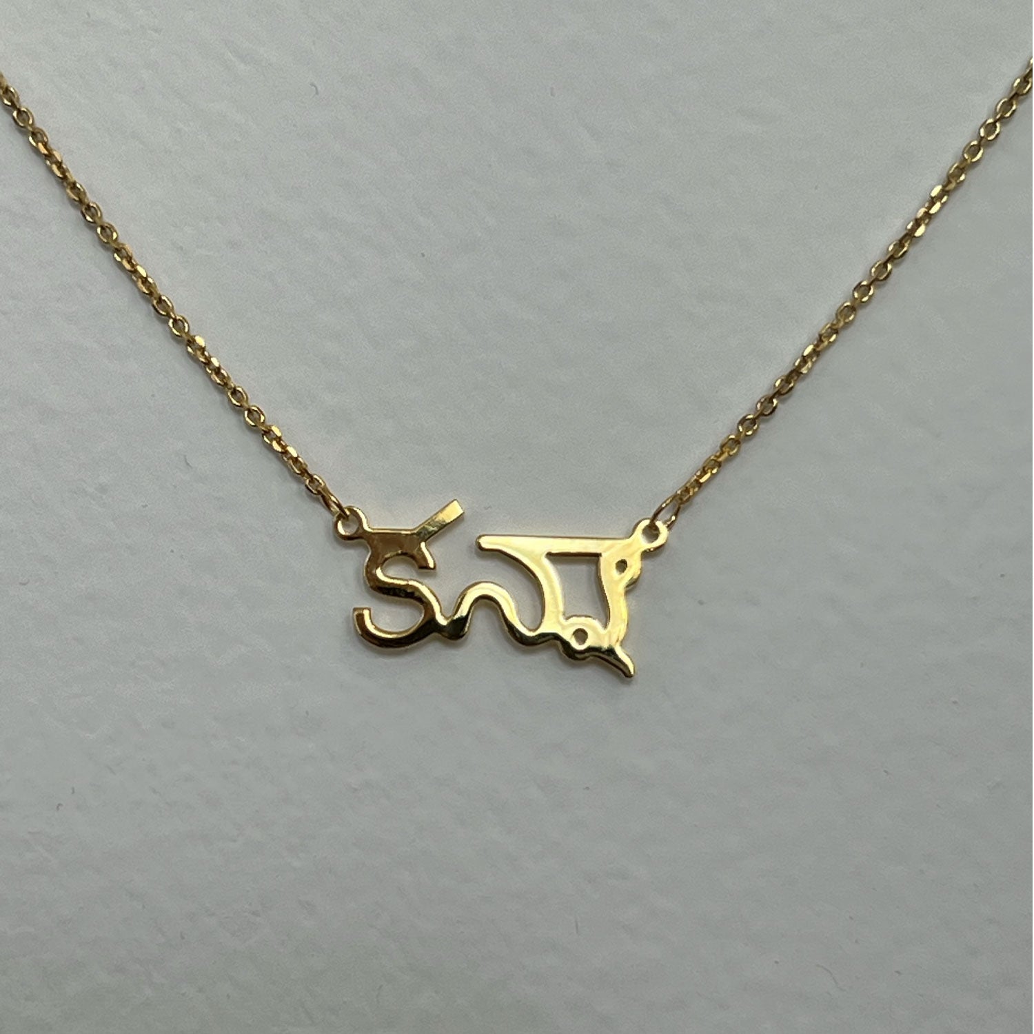 Customizable Nameplate Necklace - Silver-nunchi