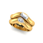 Wavy Baguette Cut Friendship Ring-nunchi