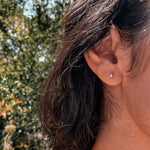 14K Solid Gold Ball Studs-nunchi