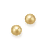 14K Solid Gold Ball Studs-nunchi