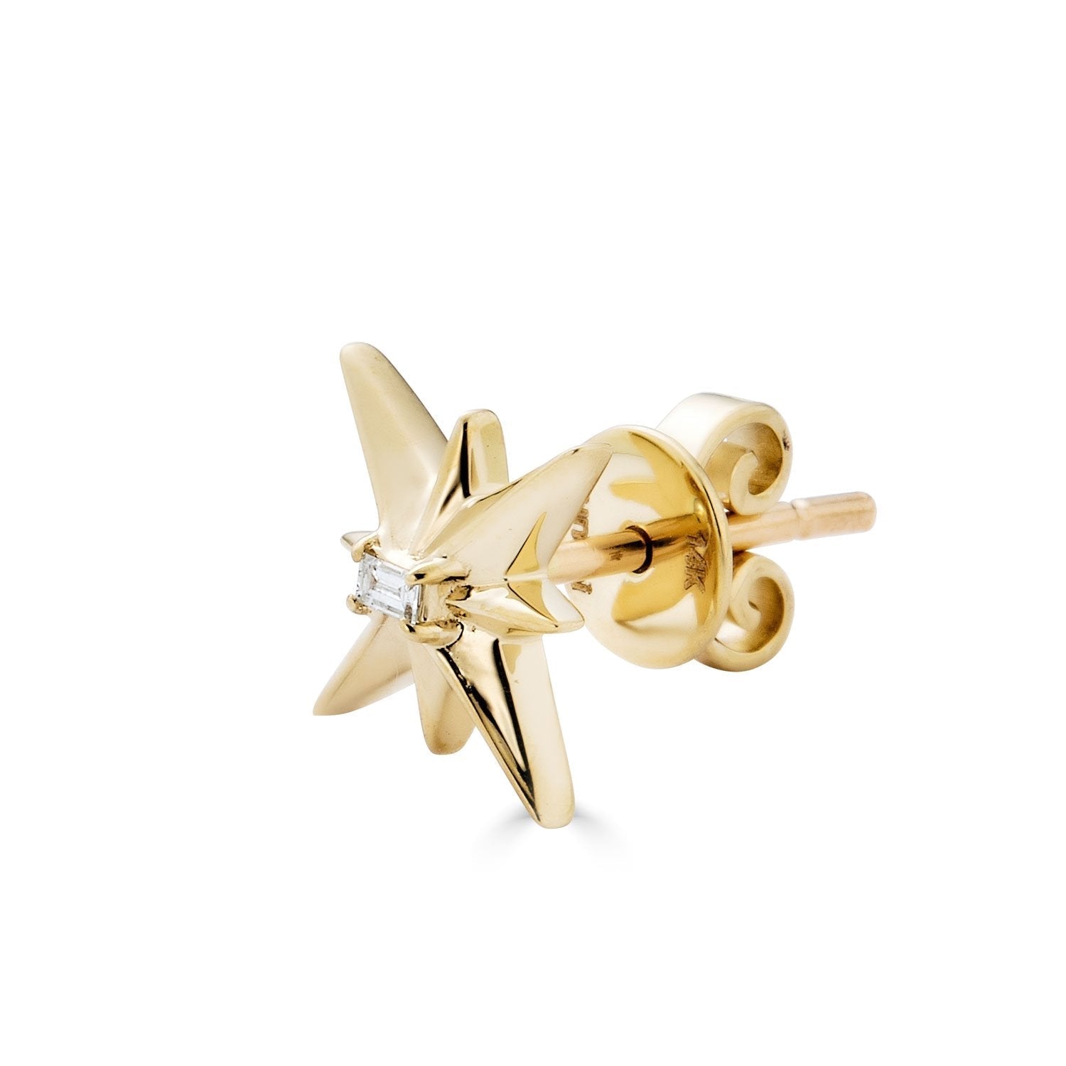 Aster Gold Sapphire Star Earrings-nunchi