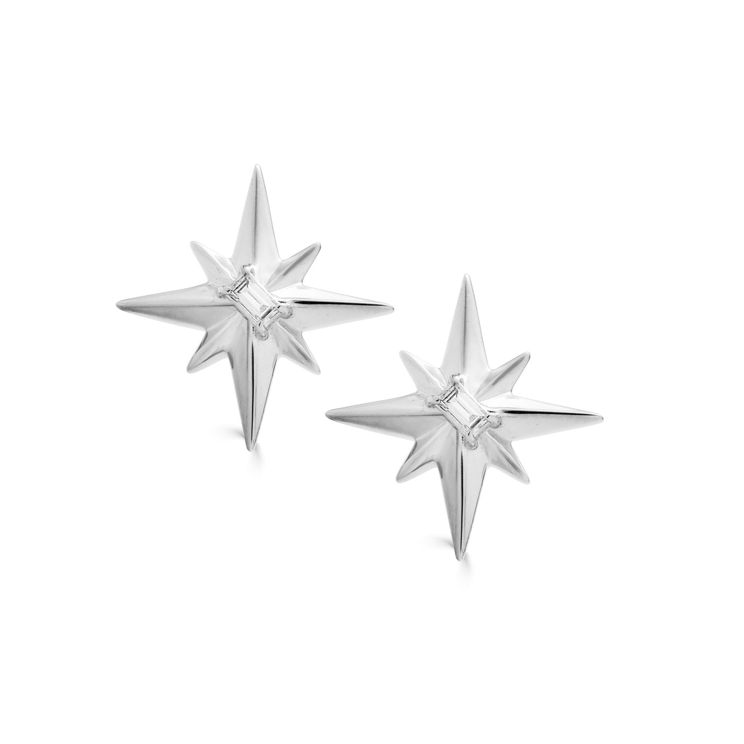 Aster Gold Sapphire Star Earrings-nunchi