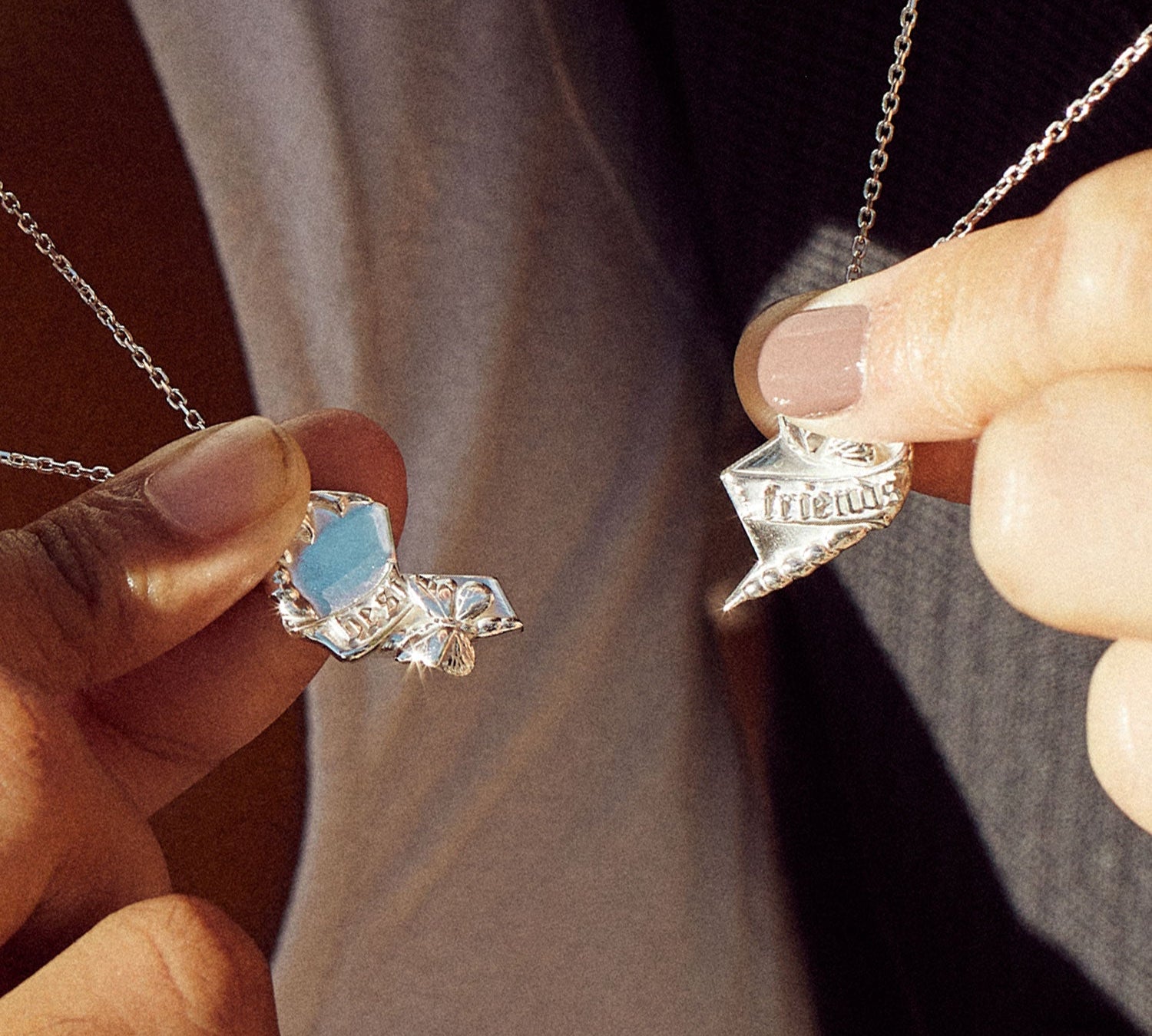 Best Friends Necklace Set-nunchi