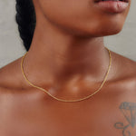 Cora Sparkle Gold Chain Necklace-nunchi