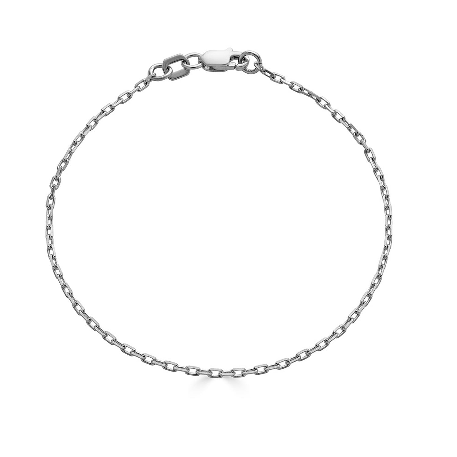Dainty Diamond Cut Paperclip Chain Bracelet-nunchi