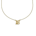 Gothic Initial/Number Necklace-nunchi