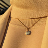 Hammered Disc Necklace-nunchi