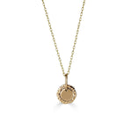 Hammered Disc Necklace-nunchi