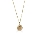 Hammered Disc Necklace-nunchi
