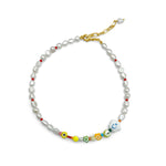 Smiley Cloud Pearl Necklace-nunchi