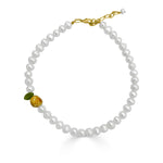 Persimmon Freshwater Pearl Necklace-nunchi