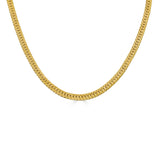 Bold Herringbone Chain Necklace-nunchi