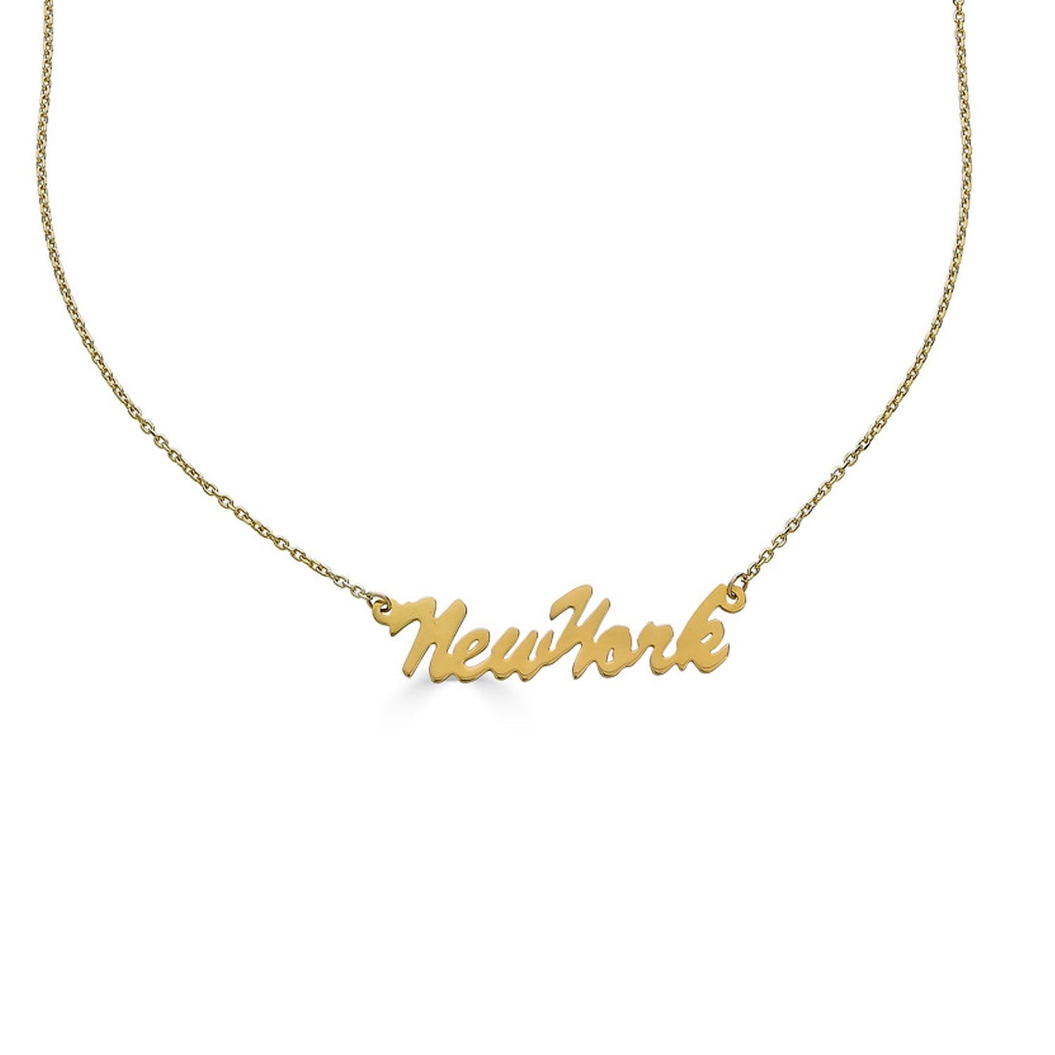 Script Nameplate Necklace-nunchi