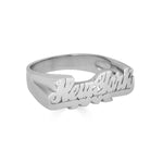 Script Nameplate Ring-nunchi