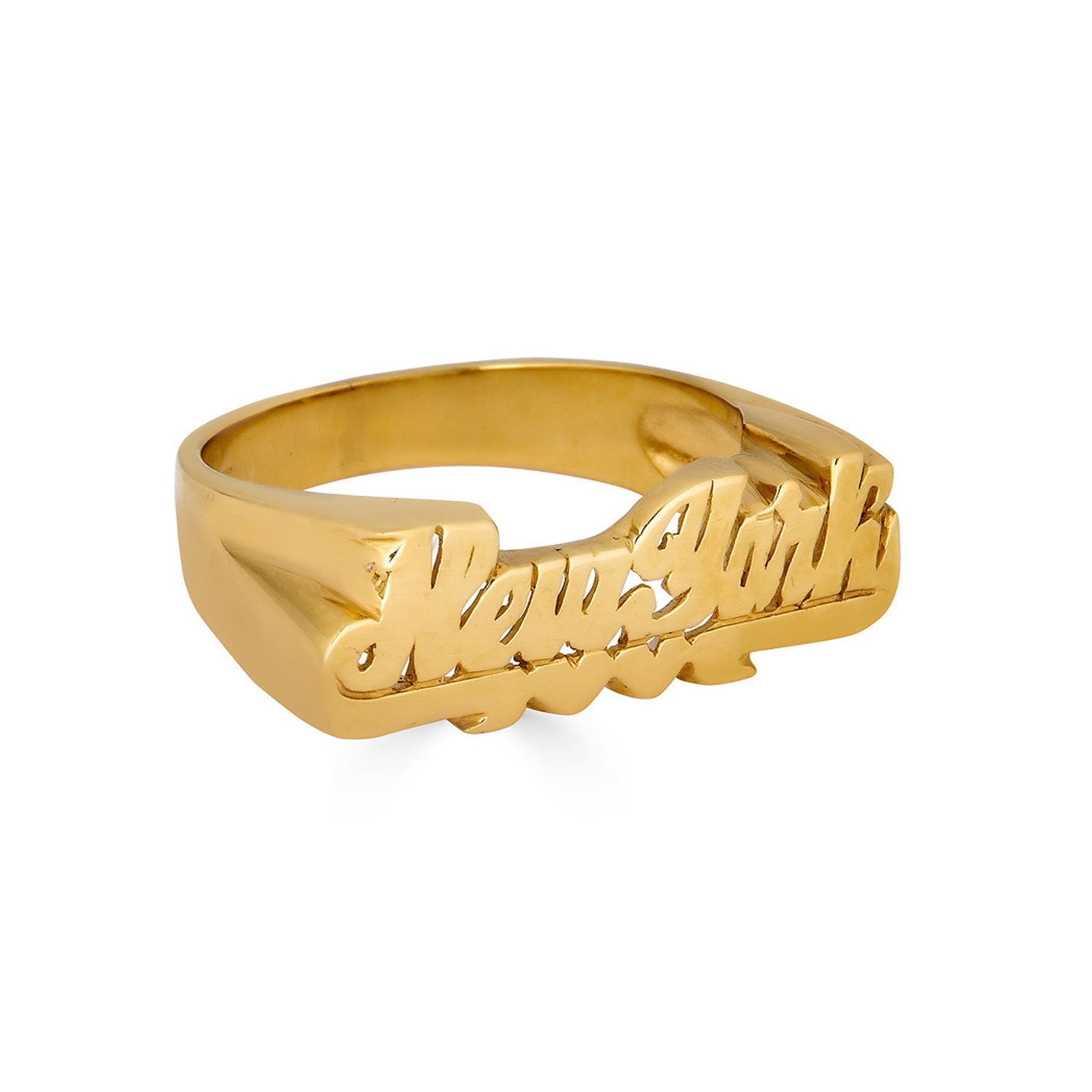 Script Nameplate Ring-nunchi