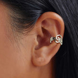 Minhwa Cloud Ear Cuff - Silver-nunchi