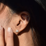 Trio Marquise White Sapphire Stud Earrings-nunchi
